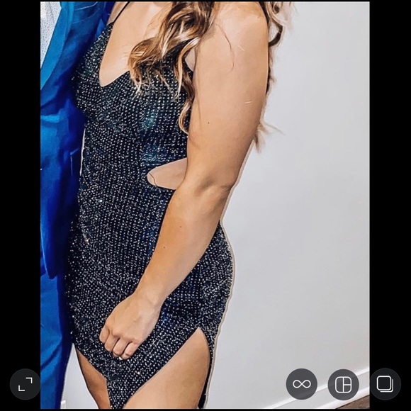 Windsor Dresses & Skirts - Windsor Black dress with Silver glitter